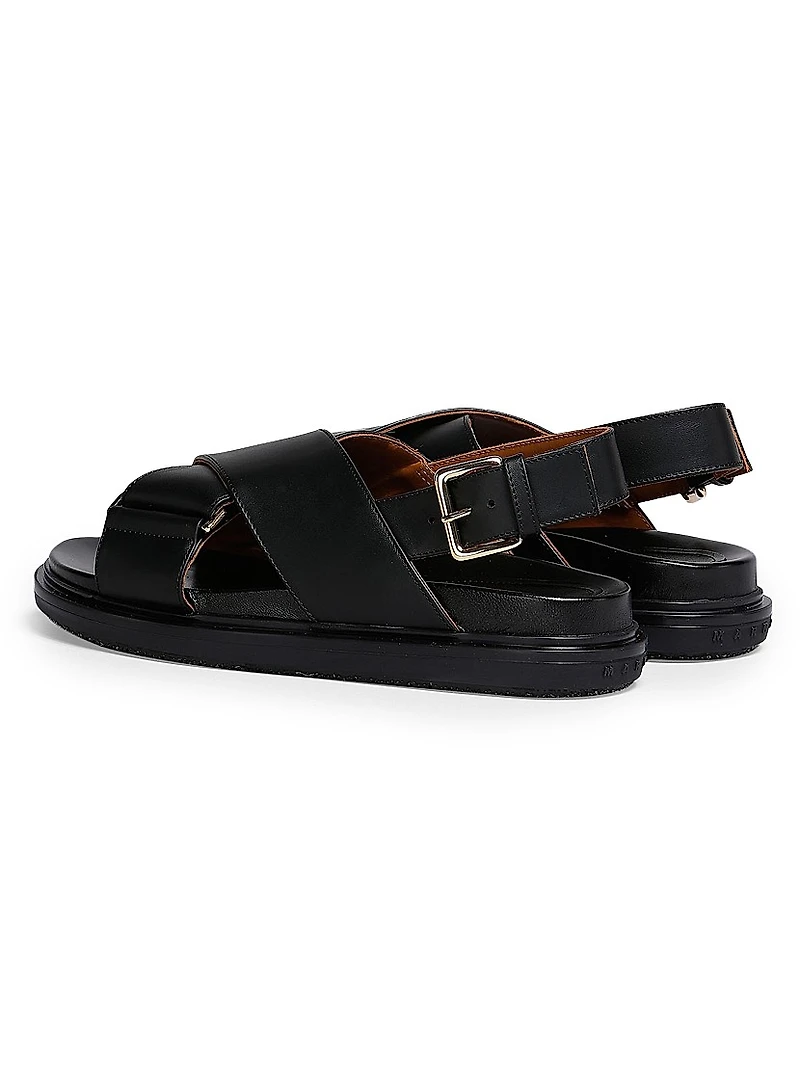 FB Crisscross Leather Sport Sandals