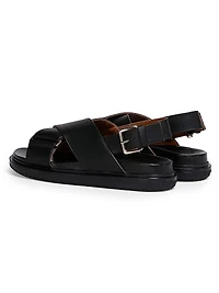 FB Crisscross Leather Sport Sandals