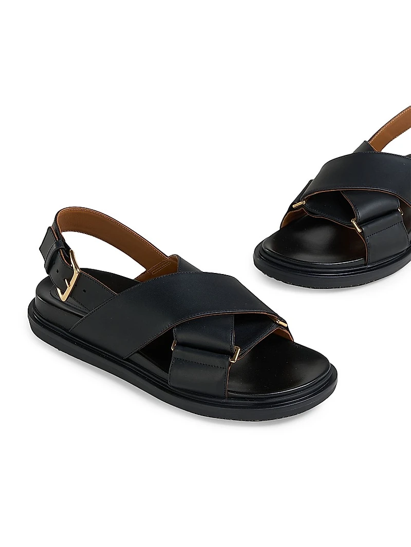 FB Crisscross Leather Sport Sandals