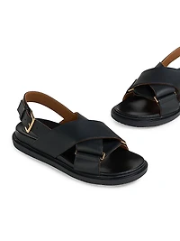 FB Crisscross Leather Sport Sandals