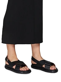 FB Crisscross Leather Sport Sandals