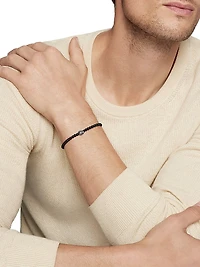 Memento Mori Skull Station Bracelet Sterling Silver