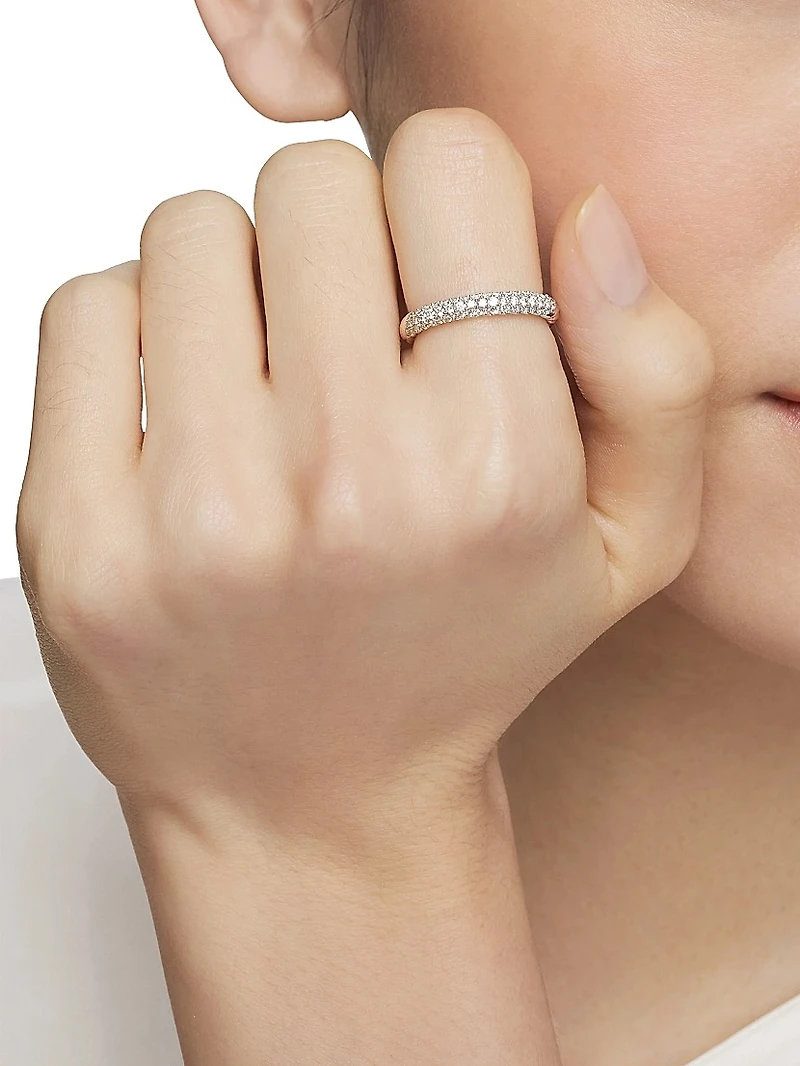 Petite Pavé Stack Ring Sterling Silver