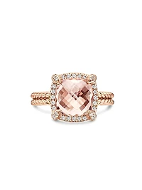 Chatelaine Pavé Bezel Ring 18K Rose Gold