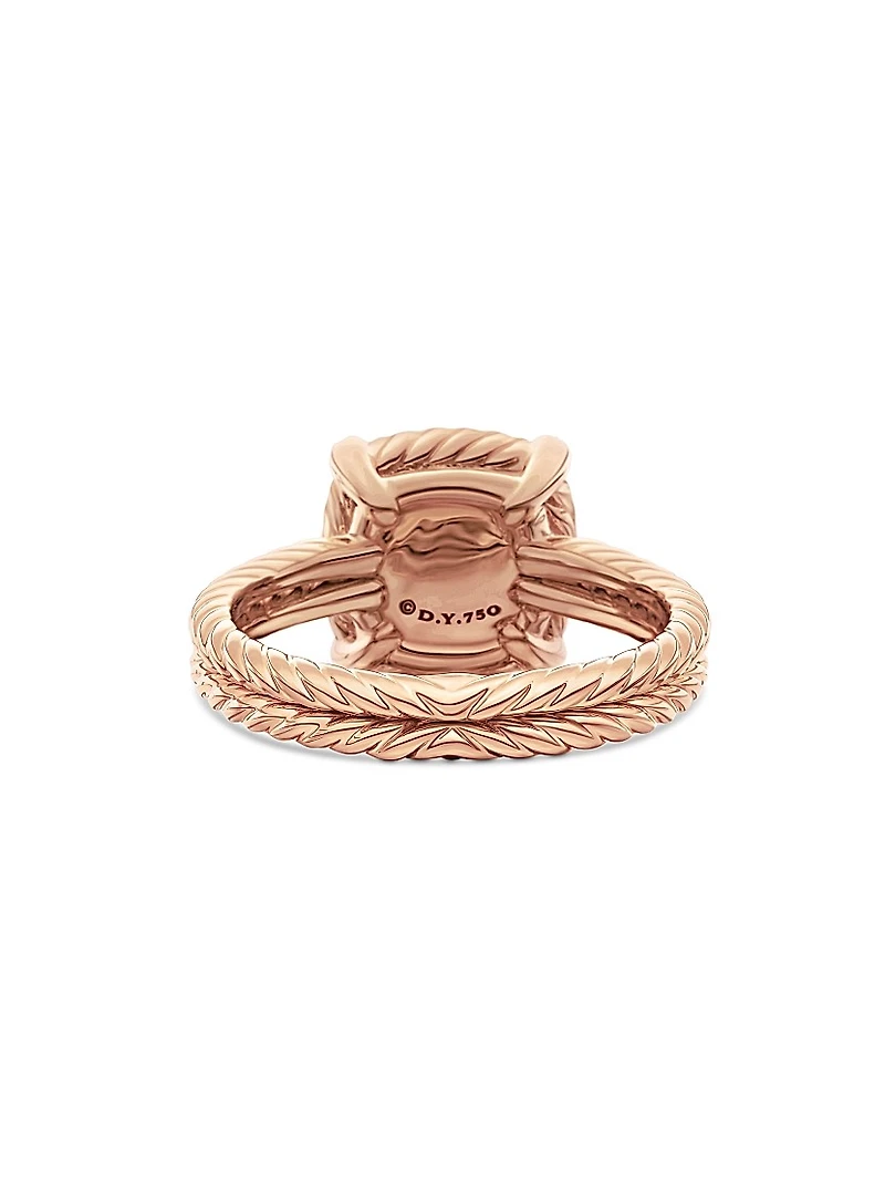Chatelaine Pavé Bezel Ring 18K Rose Gold