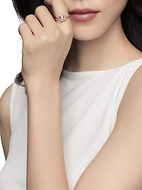 Petite Chatelaine Pavé Bezel Ring 18K Rose Gold