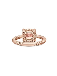 Petite Chatelaine Pavé Bezel Ring 18K Rose Gold
