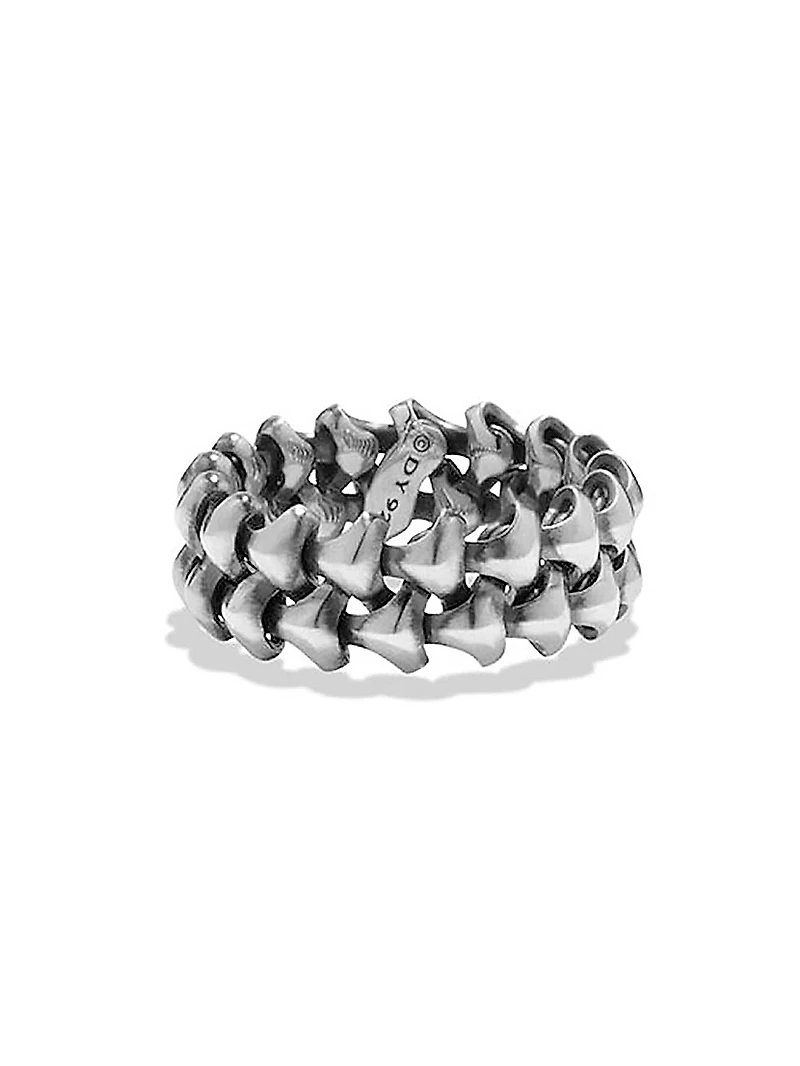 Armory Band Ring in Sterling Silver