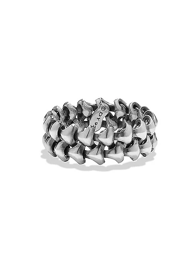 Armory Band Ring in Sterling Silver
