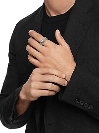 Armory Band Ring in Sterling Silver