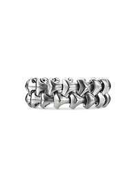 Armory Band Ring in Sterling Silver