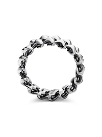 Armory Band Ring in Sterling Silver