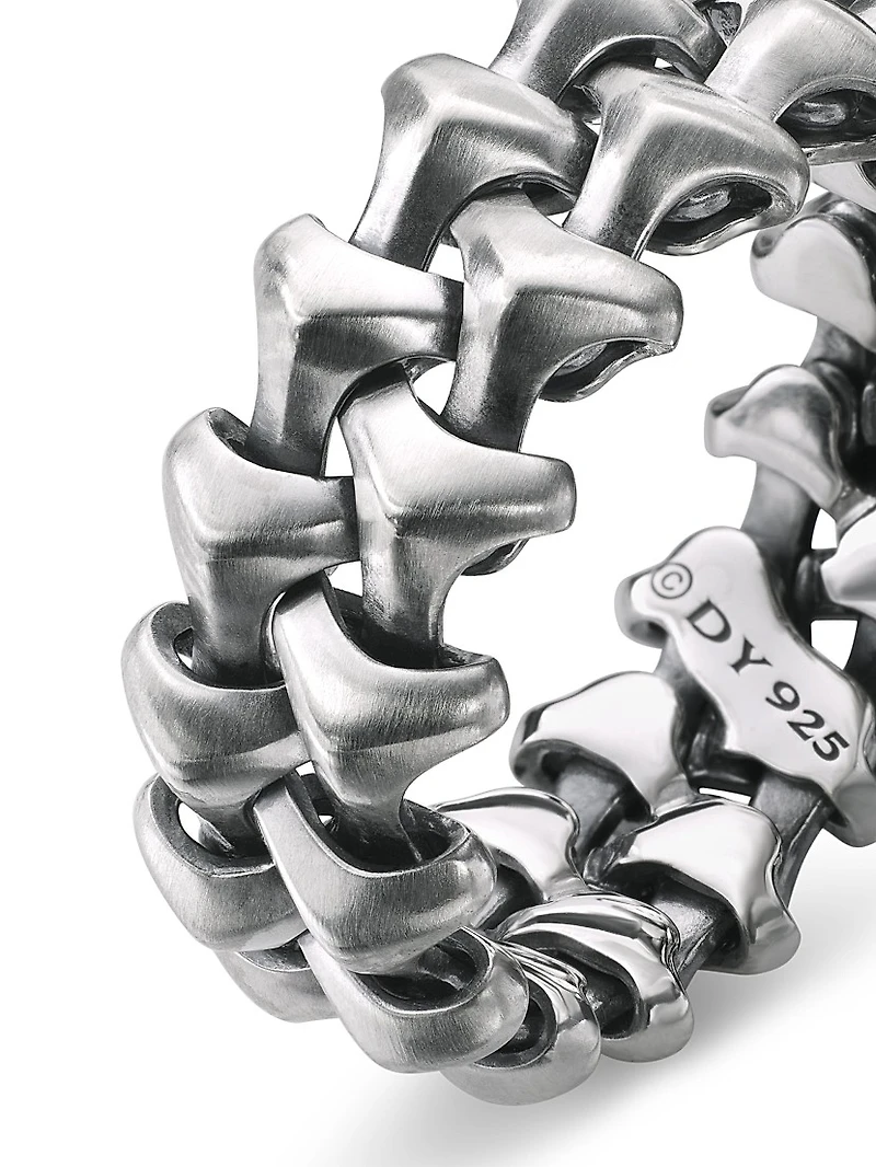 Armory Band Ring in Sterling Silver