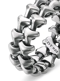 Armory Band Ring in Sterling Silver