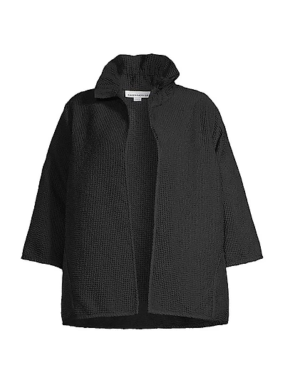Sunset Vista Textured Dot Jacket