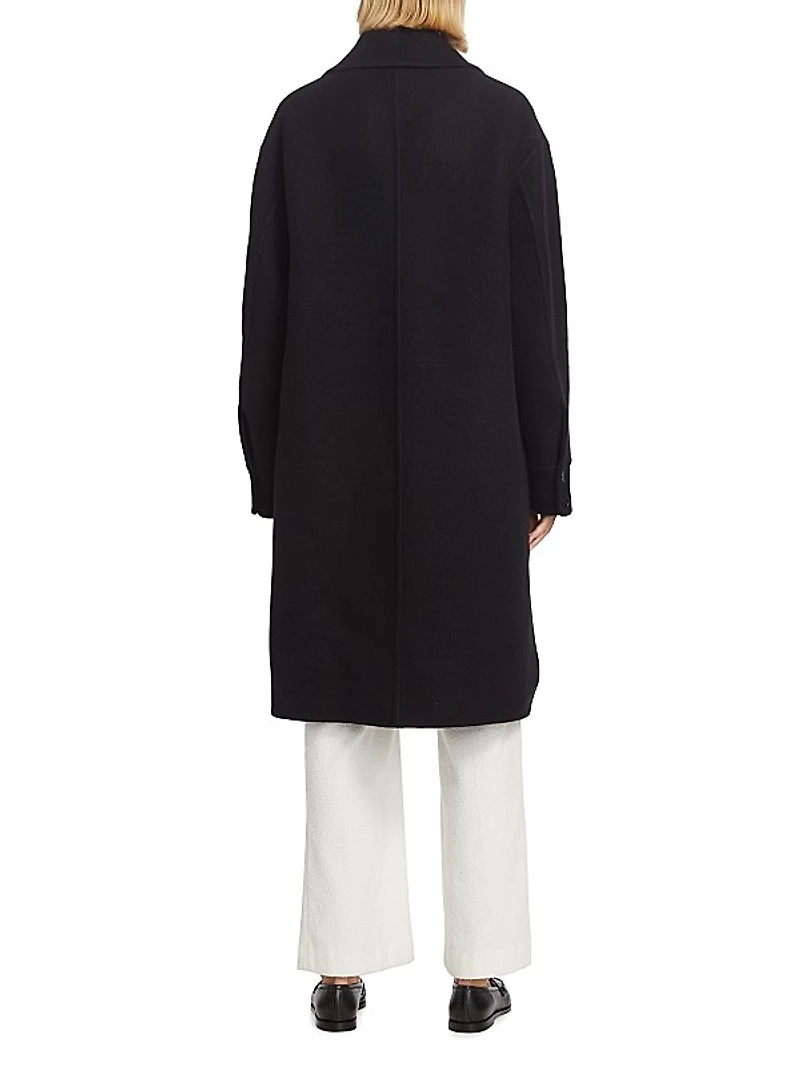 Oversized Double-Faced Wool Coat