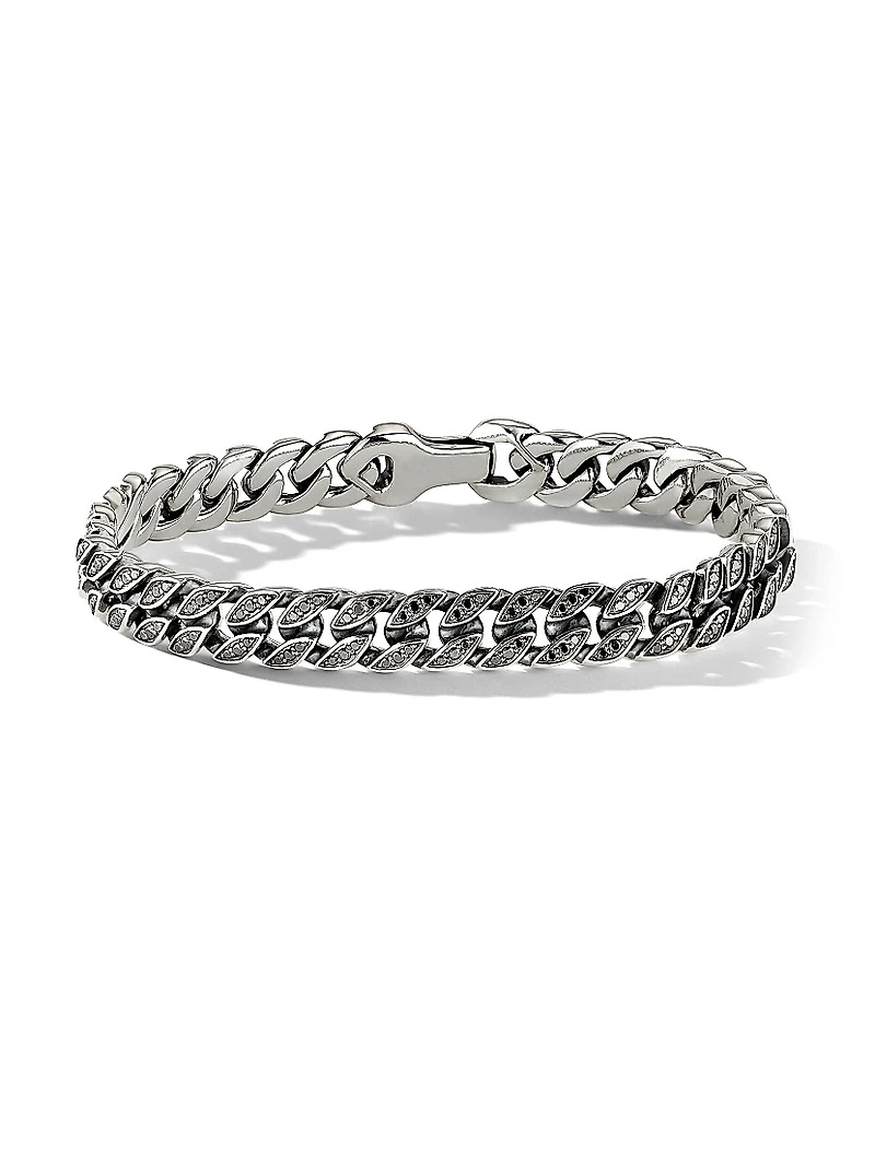 Curb Chain Bracelet Sterling Silver