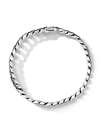 Curb Chain Bracelet Sterling Silver