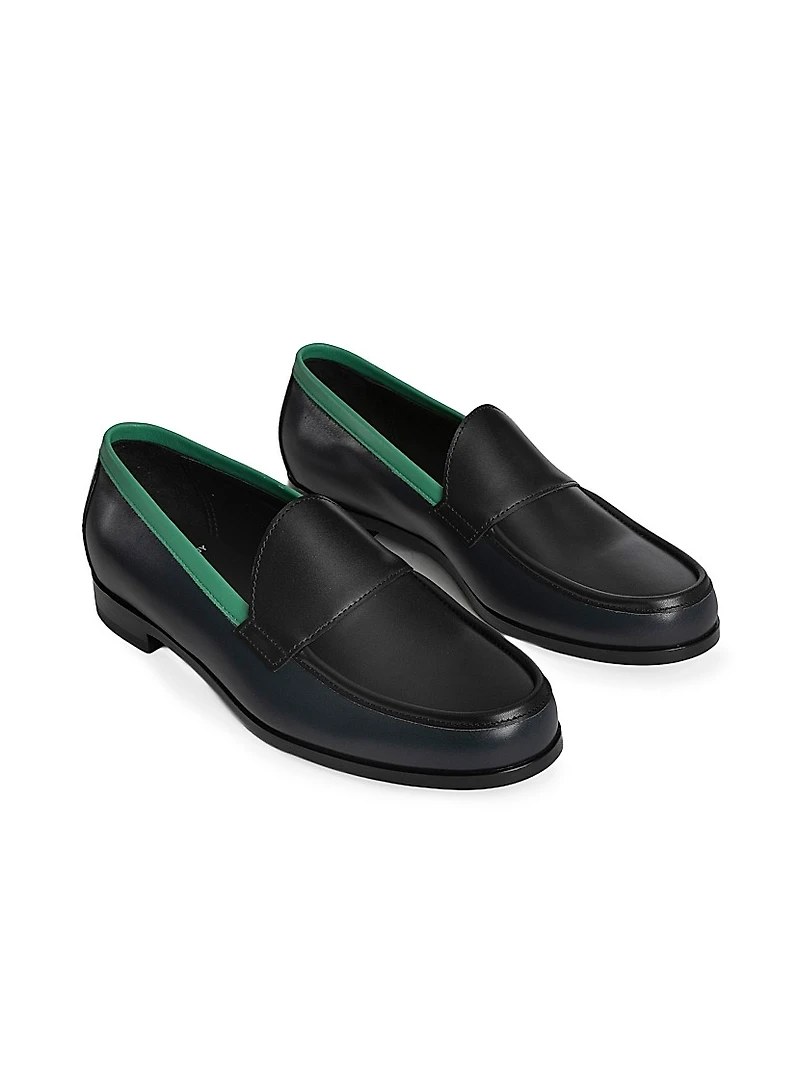 Hardy Colorblocked Leather Loafers