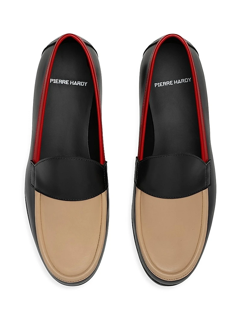 Hardy Colorblocked Leather Loafers