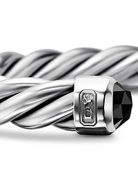 Cable Cuff Bracelet Sterling Silver