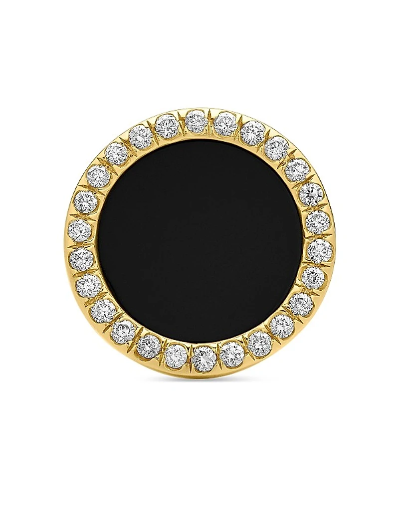 Petite DY Elements Stud Earrings in 18K Yellow Gold