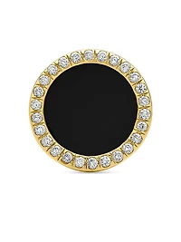 Petite DY Elements Stud Earrings in 18K Yellow Gold