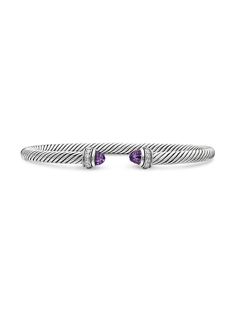 Cable Classics Color Bracelet with Pavé Diamonds