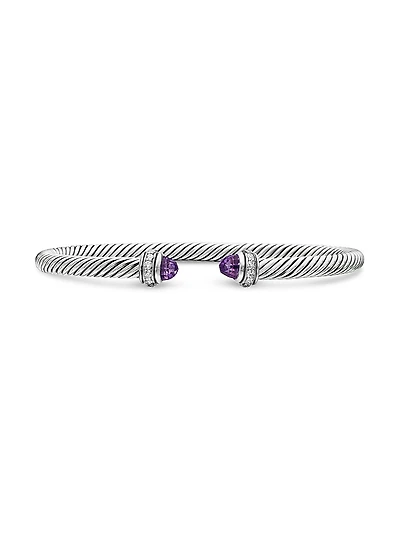 Cable Classics Color Bracelet with Pavé Diamonds