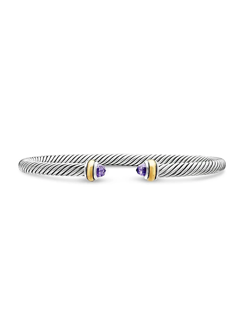 Cable Classics Color Bracelet with 18K Yellow Gold