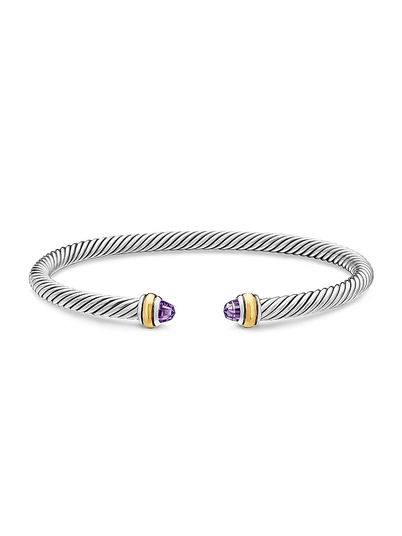 Cable Classics Color Bracelet with 18K Yellow Gold