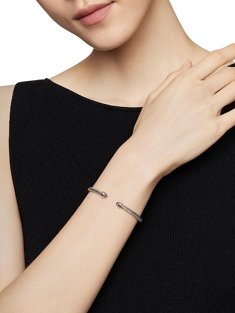 Cable Classics Color Bracelet with 18K Yellow Gold