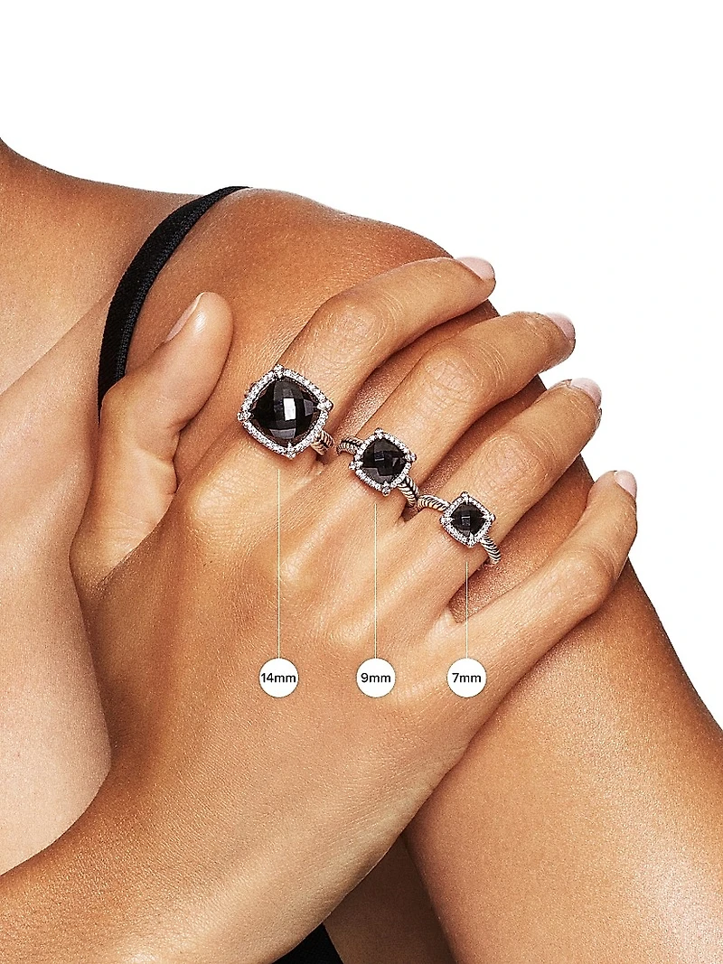 Chatelaine® Pavé Bezel Ring with Diamonds