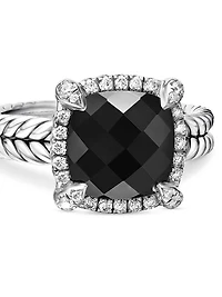 Chatelaine® Pavé Bezel Ring with Diamonds