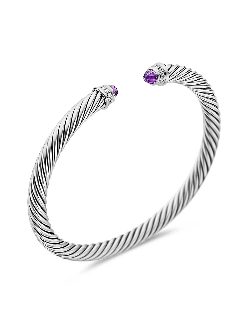 Cable Classics Color Bracelet with Pavé Diamonds