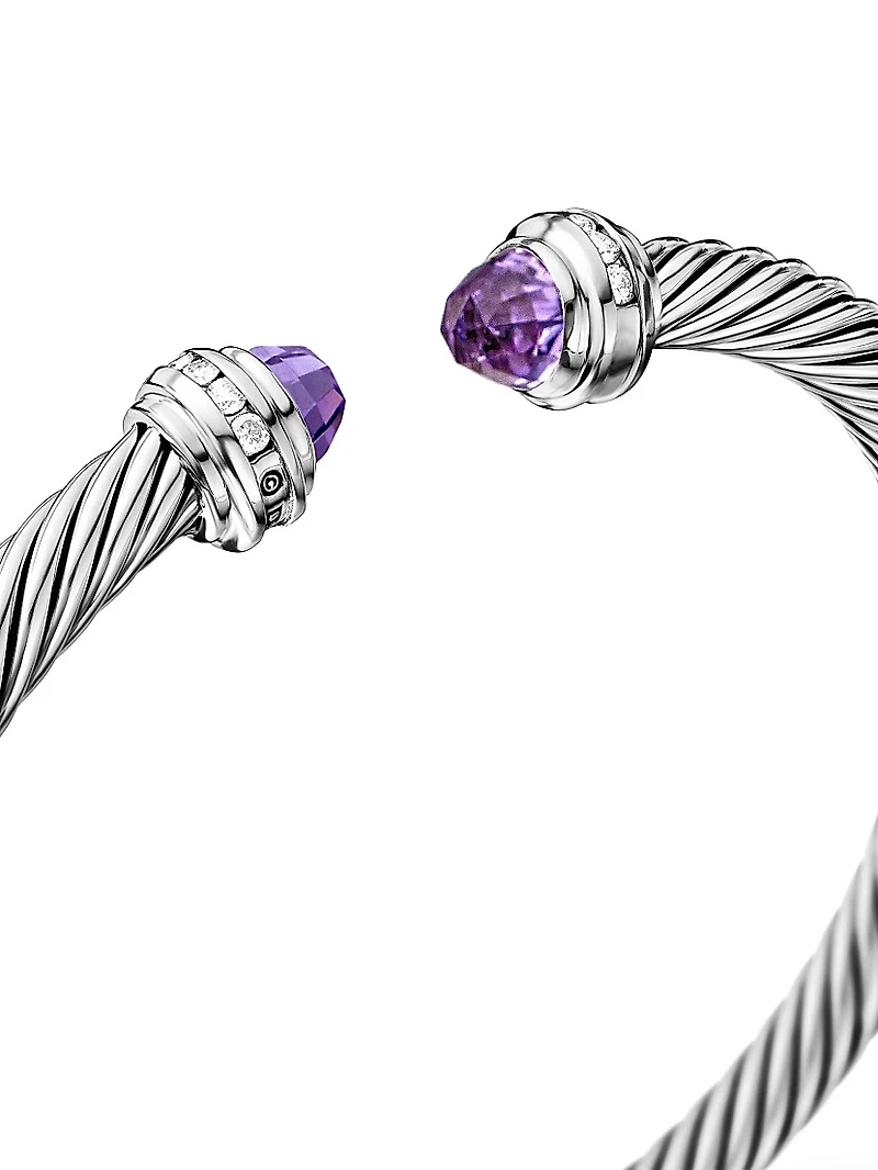 Cable Classics Princess Bracelet with Pavé Diamonds