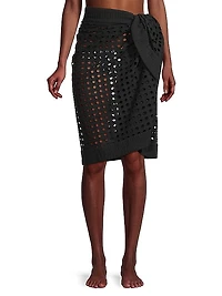 Knotted Eyelet Sarong