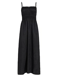 Corded Satin Maxi Dress