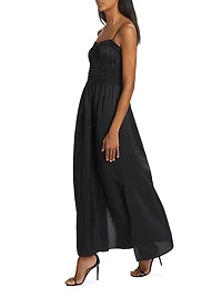Corded Satin Maxi Dress