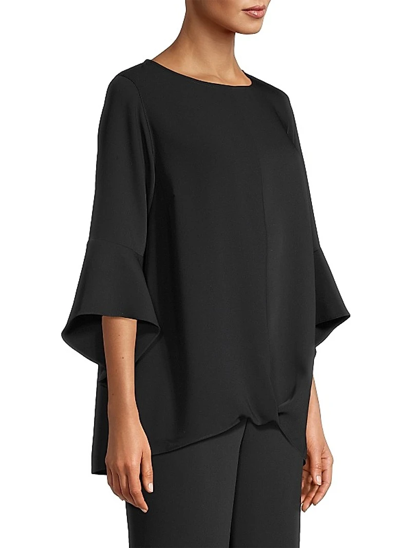 Sunset Vista Matte Crepe Twist Top