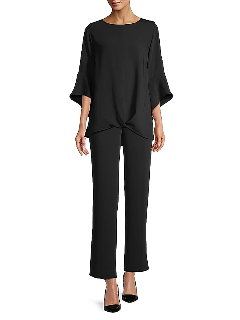 Sunset Vista Matte Crepe Twist Top