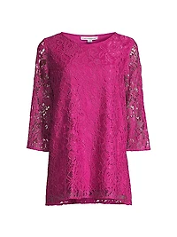 Floral Lace Tunic Top