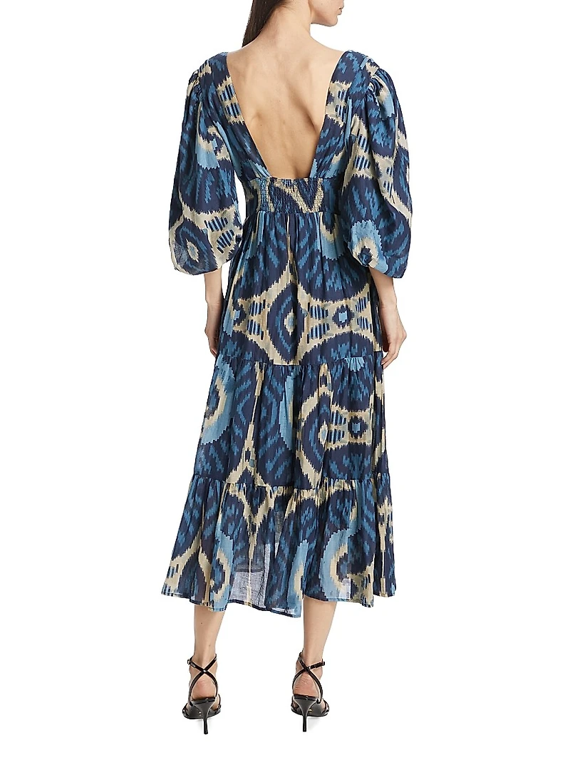 Elise Printed Midi-Dress