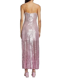 Grand Sequin-Embroidered Gown