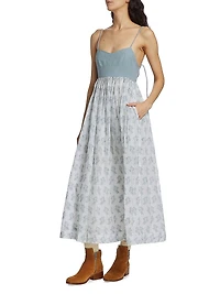 The Camelia Eyelet Maxi Dress