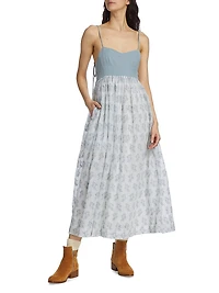 The Camelia Eyelet Maxi Dress