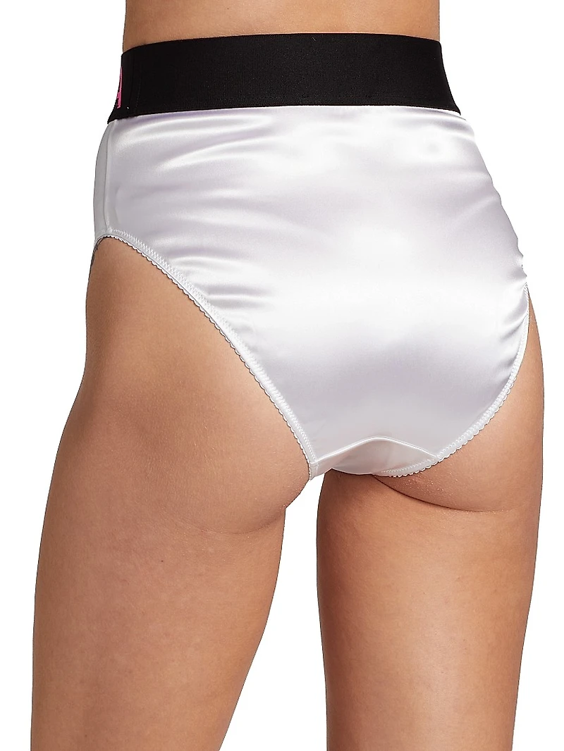 Satin High-Waist Brief