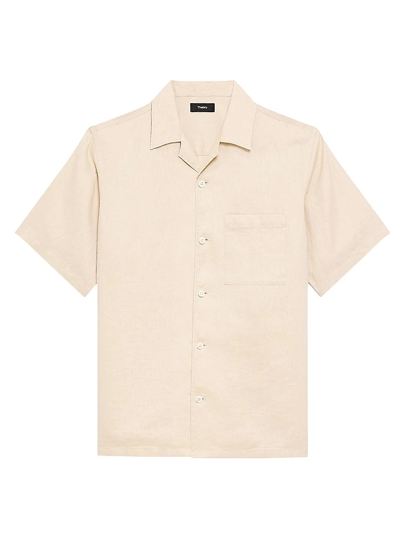 Noll Linen Relaxed Short-Sleeve Shirt