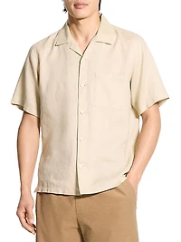 Noll Linen Relaxed Short-Sleeve Shirt