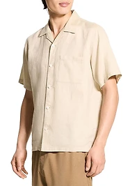Noll Linen Relaxed Short-Sleeve Shirt